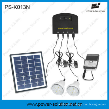 Mini Home Solar System with Mobile Charger with 2 Bulbs, Mobile Phone Charger